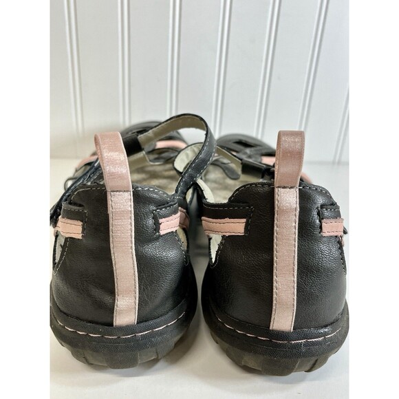 JBU by Jambu Womens Grey/Pink Leather Mary Jane Strap Shoe Memory Foam Sz11 READ - Picture 4 of 9